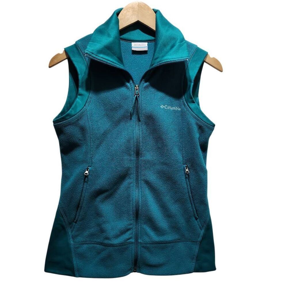 Columbia fleece vest green Size small